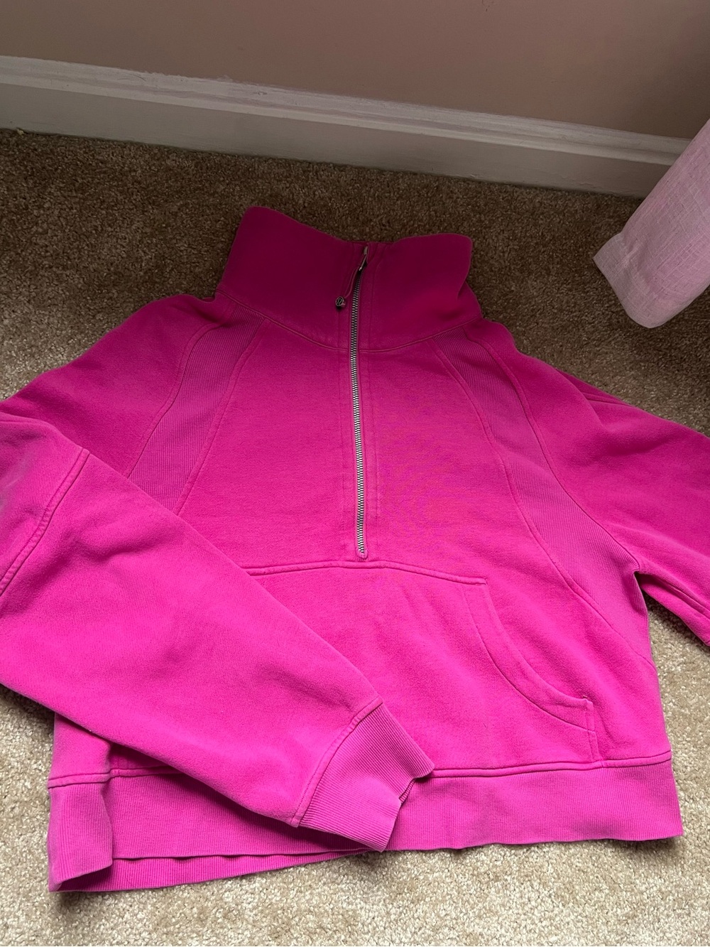 lululemon athletica Hot Pink Half-Zip Pullover
